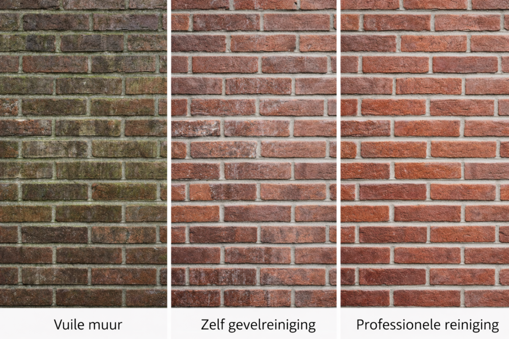 Gevelreiniging doe het zelf 2 Gevelreiniging doe het zelf vergeleken met professionele gevelreiniging